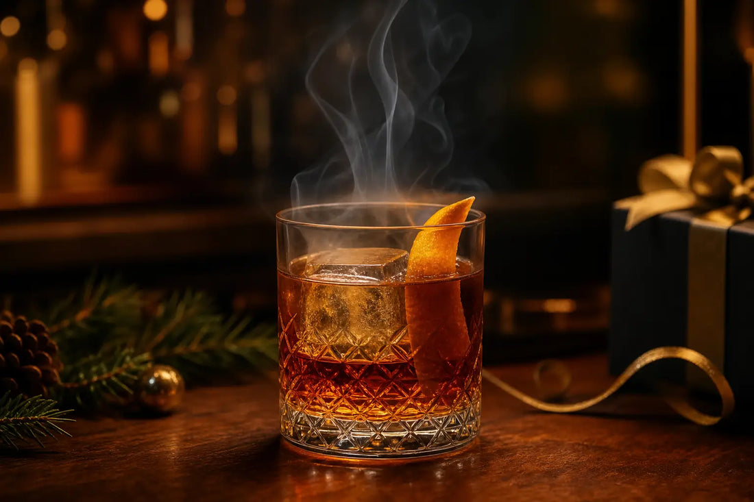 Egyedi ajándékok karácsonyra: whiskey füstölő csomagolása